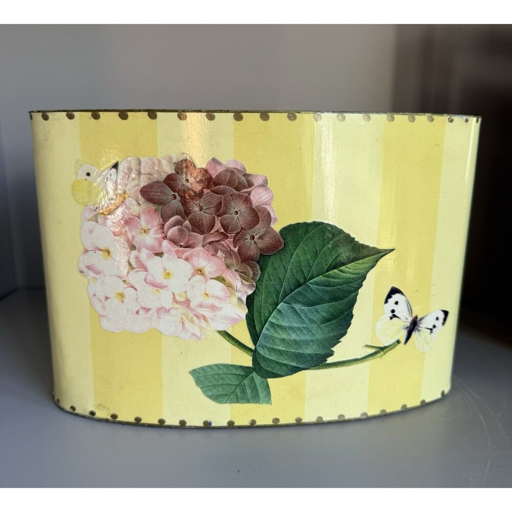 Vintage Moonlighting Interiors Decoupage cachepots Container Floral Butterfly